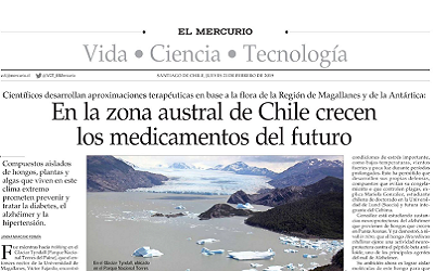 El Mercurio destaca investigaciones que hará CEBIMA en la Antártica