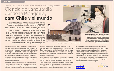 CEBIMA en Diario Financiero: Ciencia de vanguardia desde la Patagonia, para Chile y el mundo